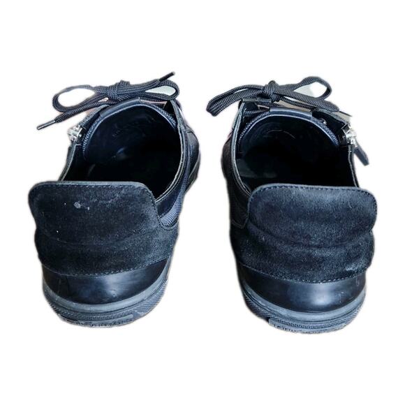Louis Vuitton Graphite Black Damier Low Top Sneaker Leather Shoes Mens Size 6 - Picture 4 of 14